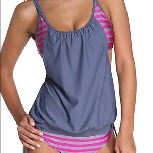 New Sporty Tankini Set Swimsuit